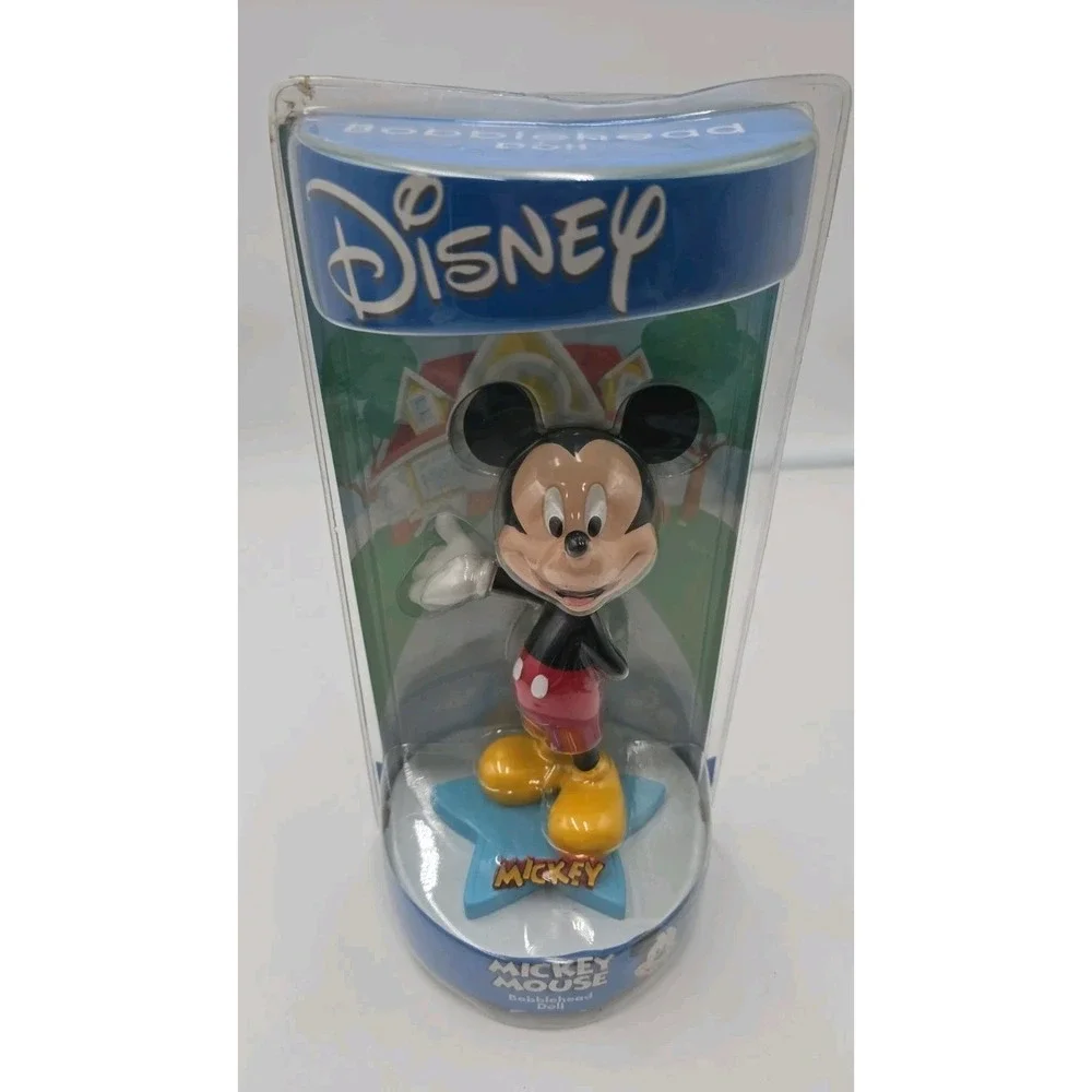 Mickey Mouse STAR BASE Disney Leader of the Club Bobblehead Disneyland  NIP